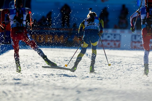 Biathletinnen bei den BMW IBU Weltmeisterschaften Biathlon Oberhof 2023